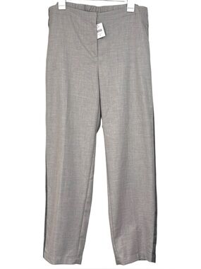 J Jill Gray Trouser Pants Stretch Waist NWT Size 16 Womens